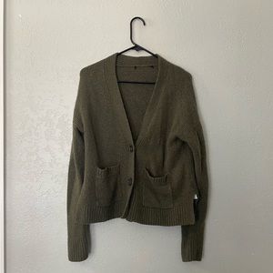 J crew green sweater